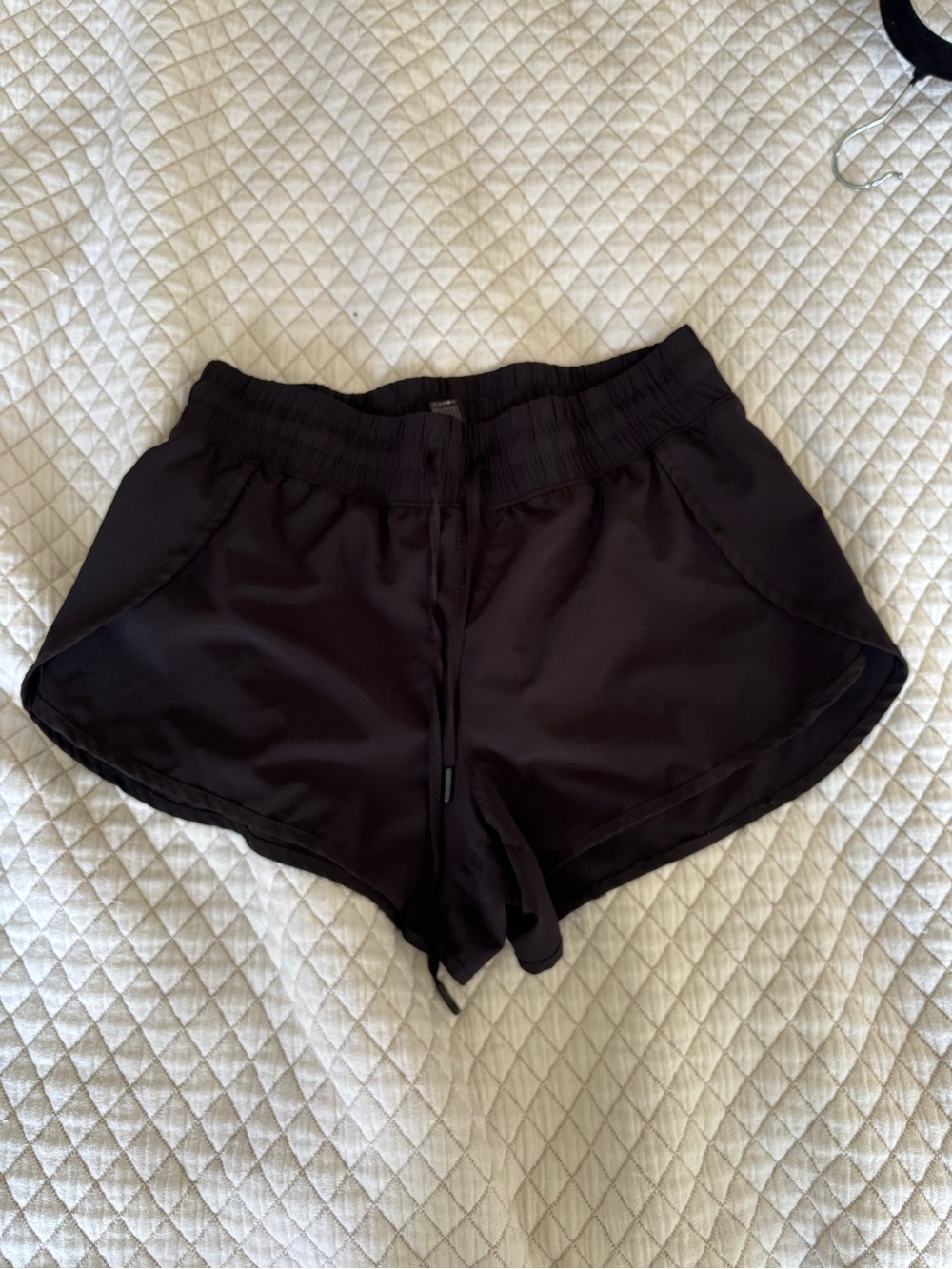 Women's Black Athletic Drawstring Shorts
